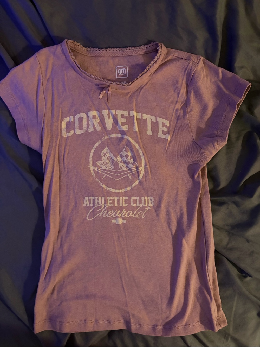GM Corvette Athletic Club Short Sleeve Tee - Dusty Pink